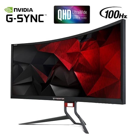 Acer Predator Z35P bmiphz 35 Curved 1800R QHD 3440x1440 NVIDIA G-SYNC VA Monitor