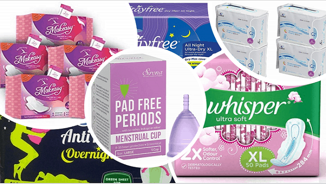cotton made pads for periods in india
